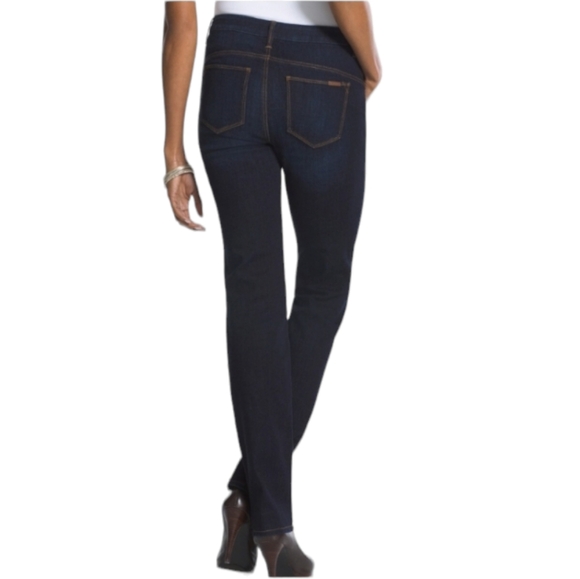 Chico's Women's So Lifting Jeans Dark Blue Wash Size 10 - Picture 2 of 9